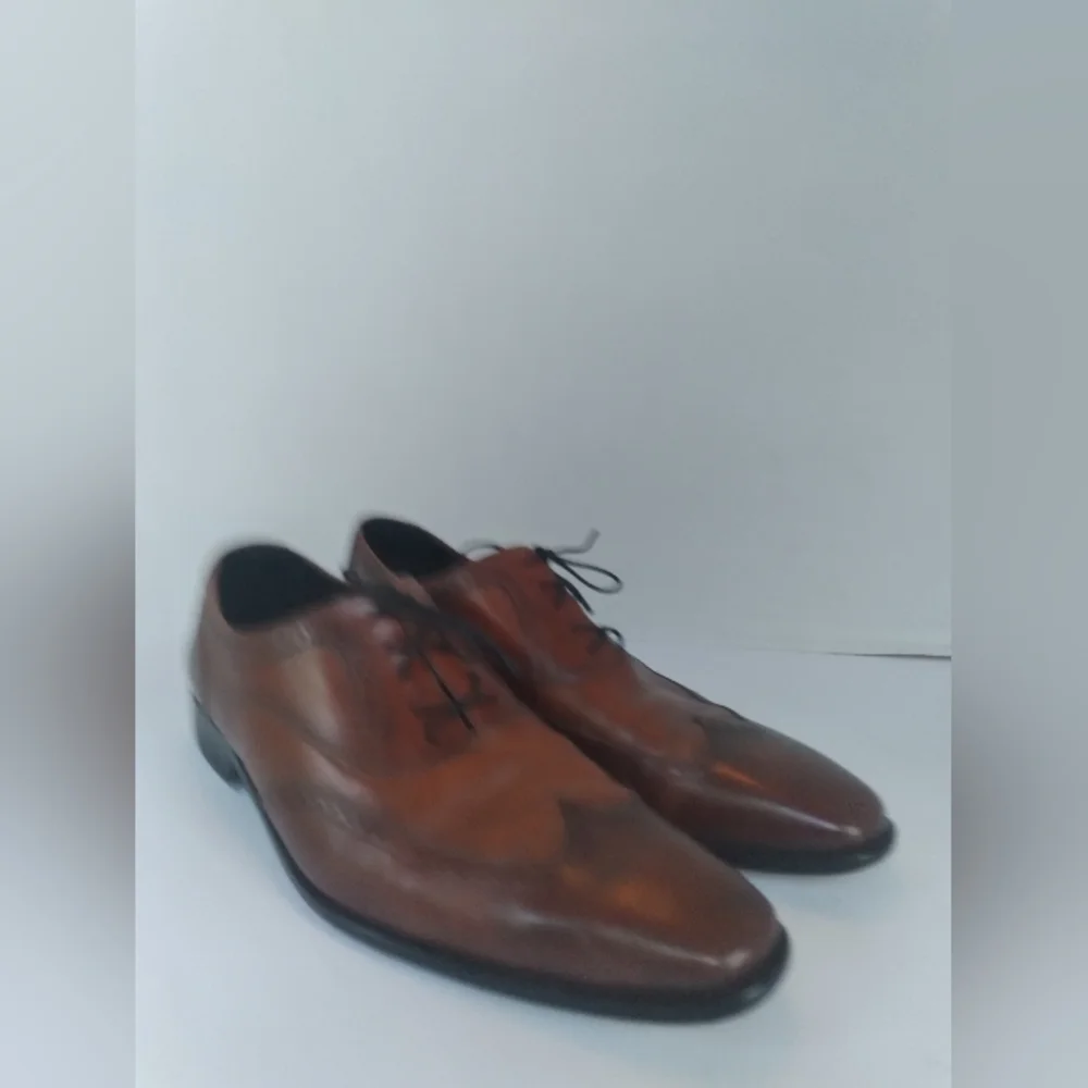 Classic Brown‎ Leather Oxford Wingtip Dress Shoes Formal Business Brogue Derby